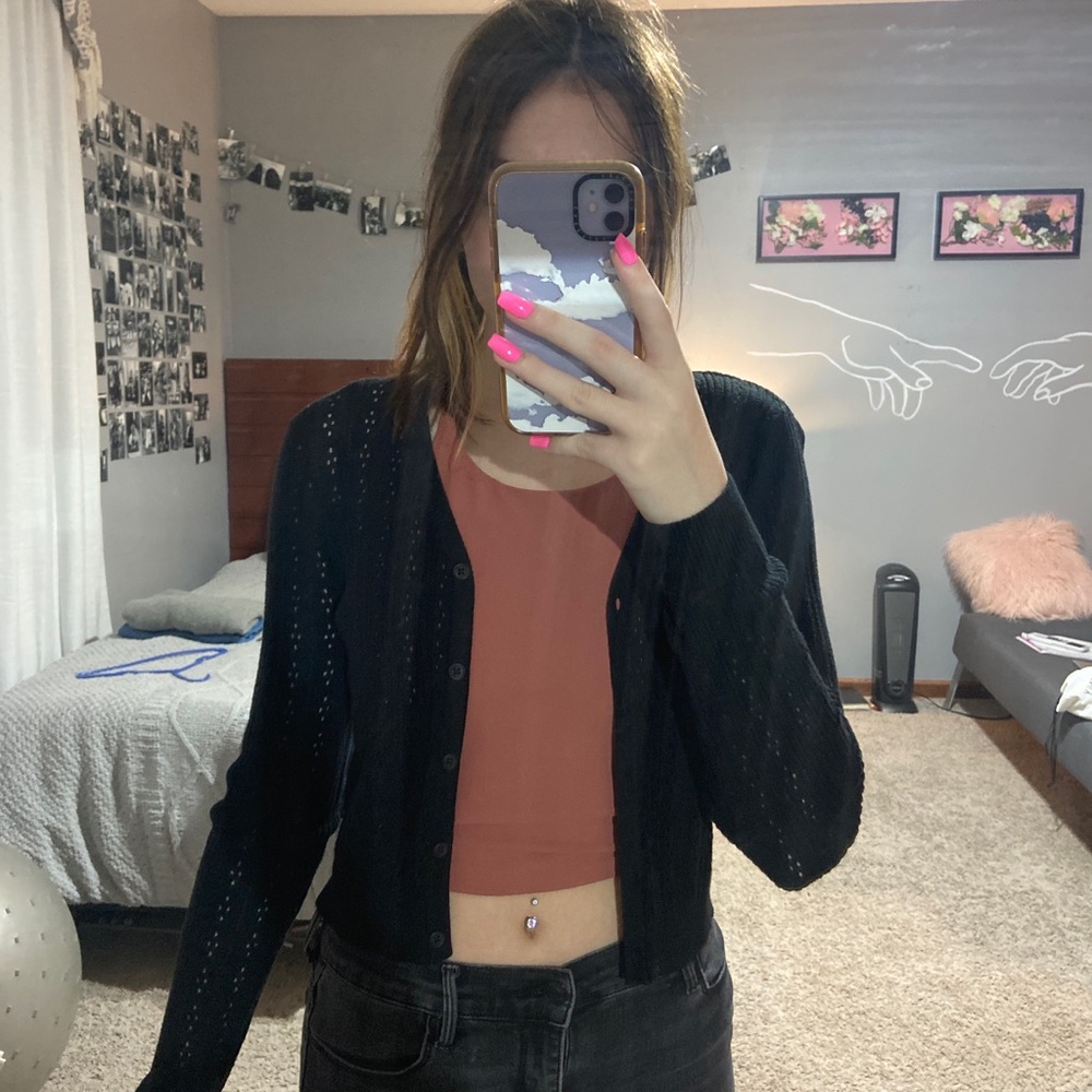 brandy melville cropped cardigan